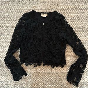 Black lace jacket